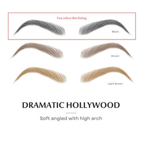 Bliss and Beyond USA Eyebrow Tattoo Stickers showing realistic hair stroke effect