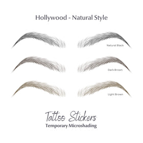 Bliss and Beyond USA Eyebrow Tattoo Stickers showing uniform size