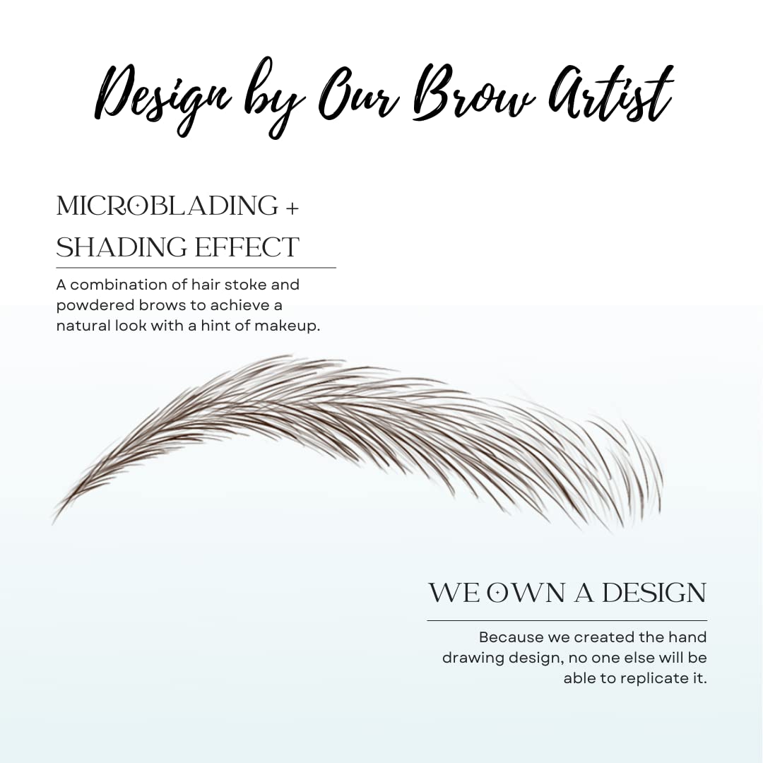 Bliss and Beyond USA Eyebrow Tattoo Stickers showing uniform size