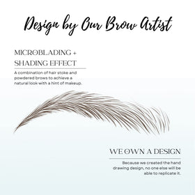 Bliss and Beyond USA Eyebrow Tattoo Stickers showing uniform size