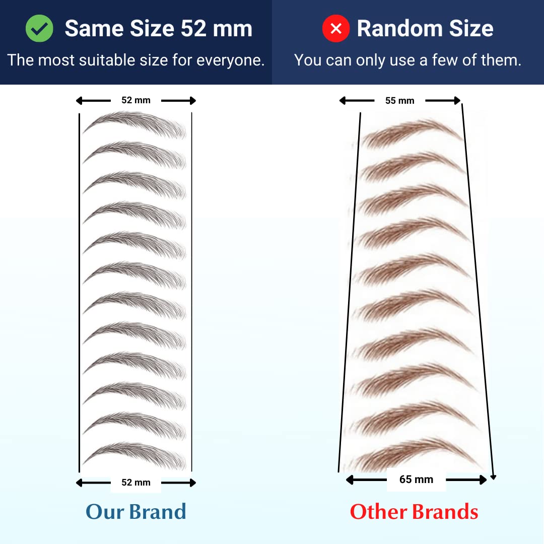 Bliss and Beyond USA Eyebrow Tattoo Stickers showing waterproof feature