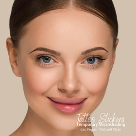 Bliss and Beyond USA Eyebrow Tattoo Stickers side view