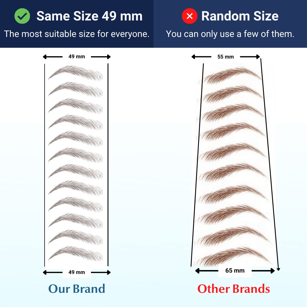 Bliss and Beyond USA Eyebrow Tattoo Stickers waterproof demonstration