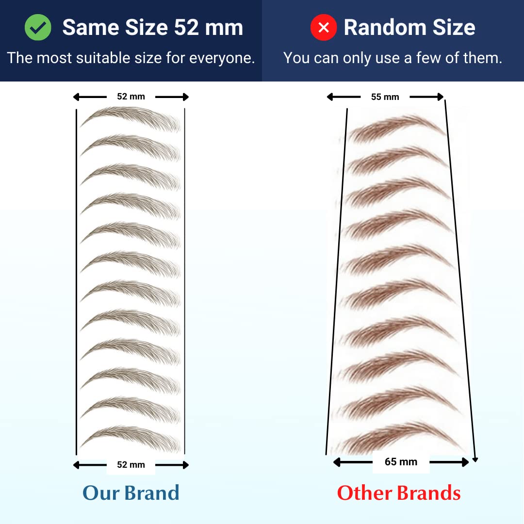 Bliss and Beyond USA Eyebrow Tattoo Stickers with application guide