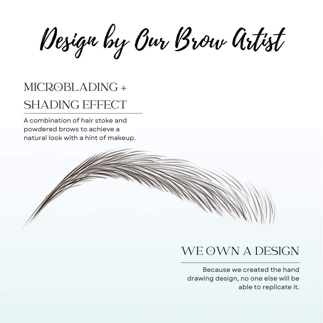 Bliss and Beyond USA Eyebrow Tattoo Stickers with application instructions