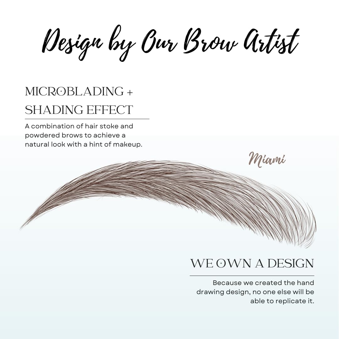 Bliss and Beyond USA Eyebrow Tattoo Stickers with application instructions