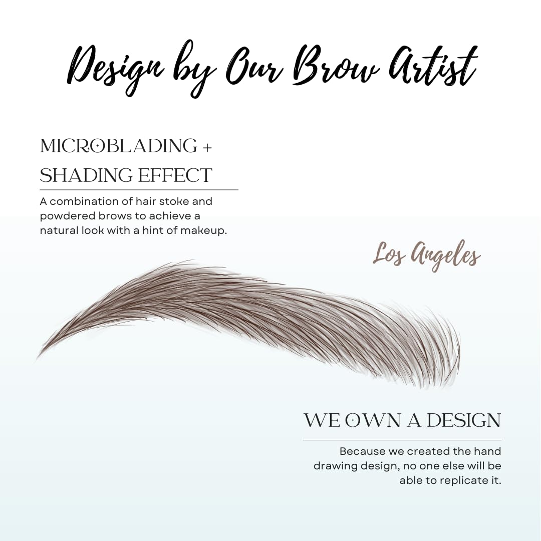 Bliss and Beyond USA eyebrow tattoo waterproof sticker application on skin