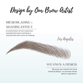 Bliss and Beyond USA eyebrow tattoo waterproof sticker application on skin