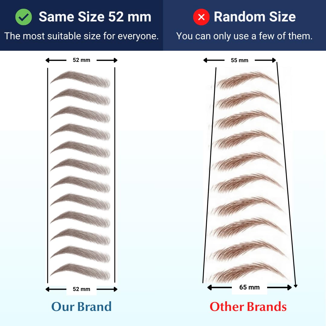 Bliss and Beyond USA eyebrow tattoo waterproof sticker close-up