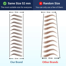 Bliss and Beyond USA eyebrow tattoo waterproof sticker close-up