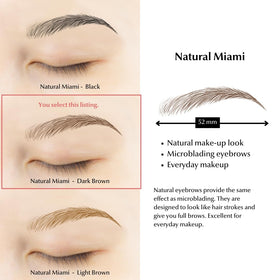Bliss and Beyond USA Waterproof Eyebrow Tattoo Stickers lifestyle scene showing application