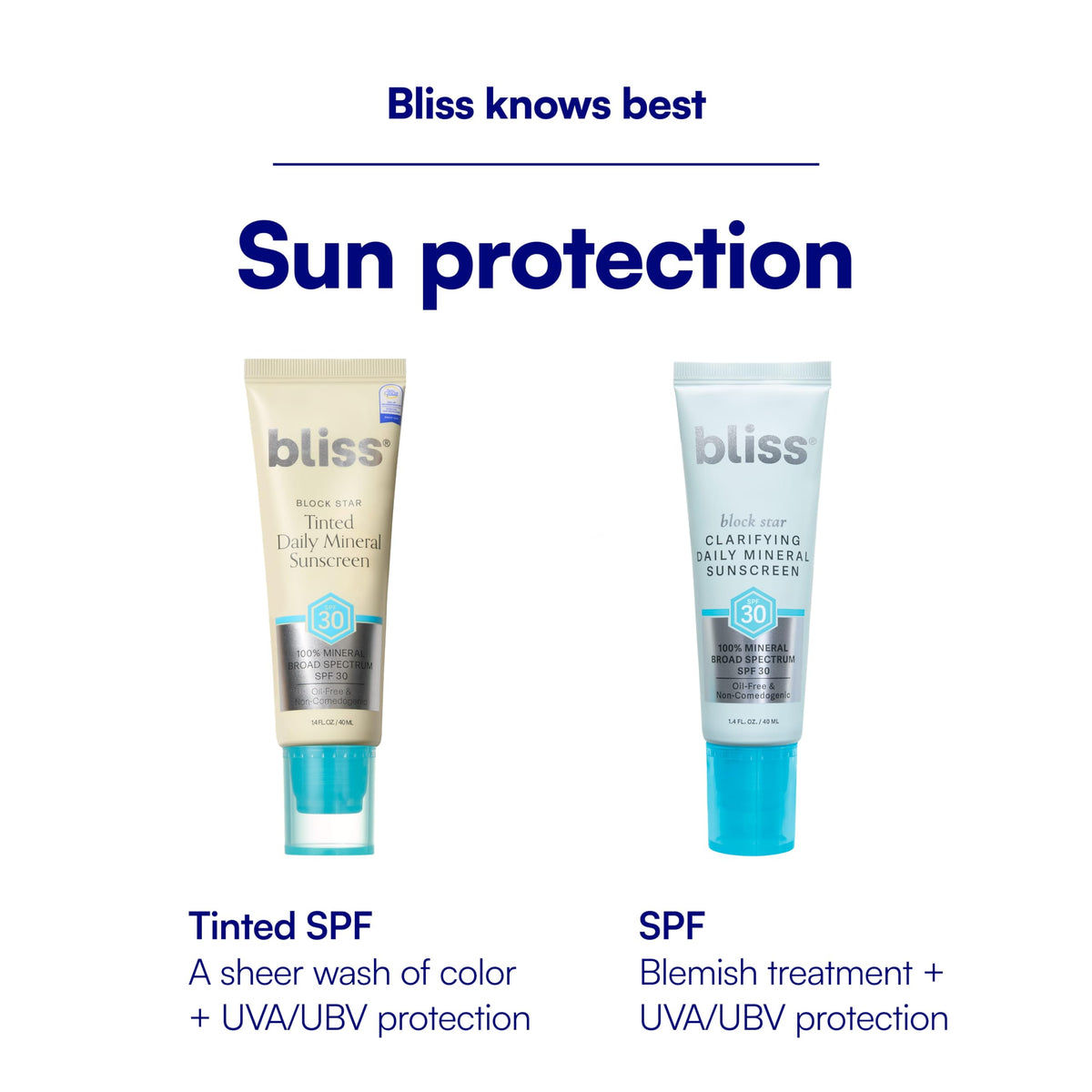 Bliss Block Star Clarifying Mineral Sunscreen SPF 30 back view
