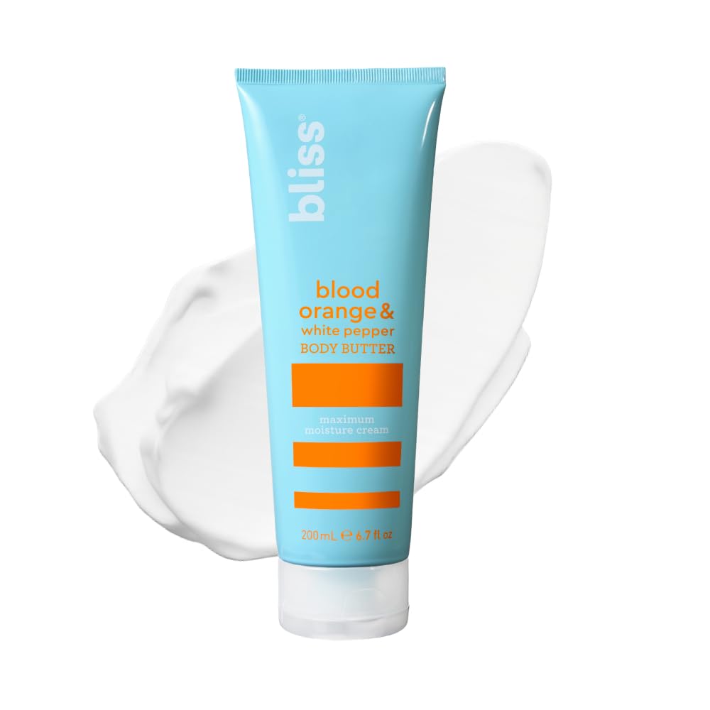 Bliss Blood Orange Body Butter 6.7 Oz front view with packaging