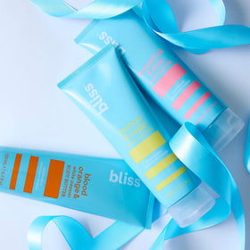 Bliss Body Butter Lotion Trio with ingredients displayed