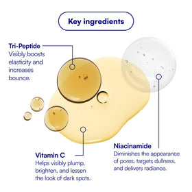 Bliss Bright Idea Vitamin C Brightening Face Moisturizer with citrus background