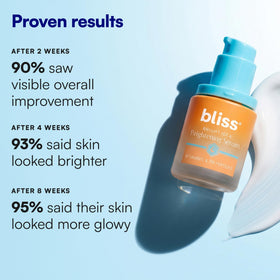 Bliss Bright Idea Vitamin C Brightening Face Serum texture on skin