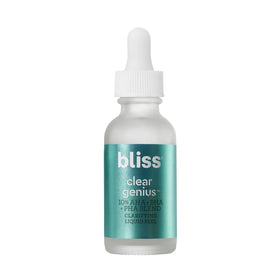 Bliss Clear Genius Clarifying Overnight Liquid Peel with moisturizer