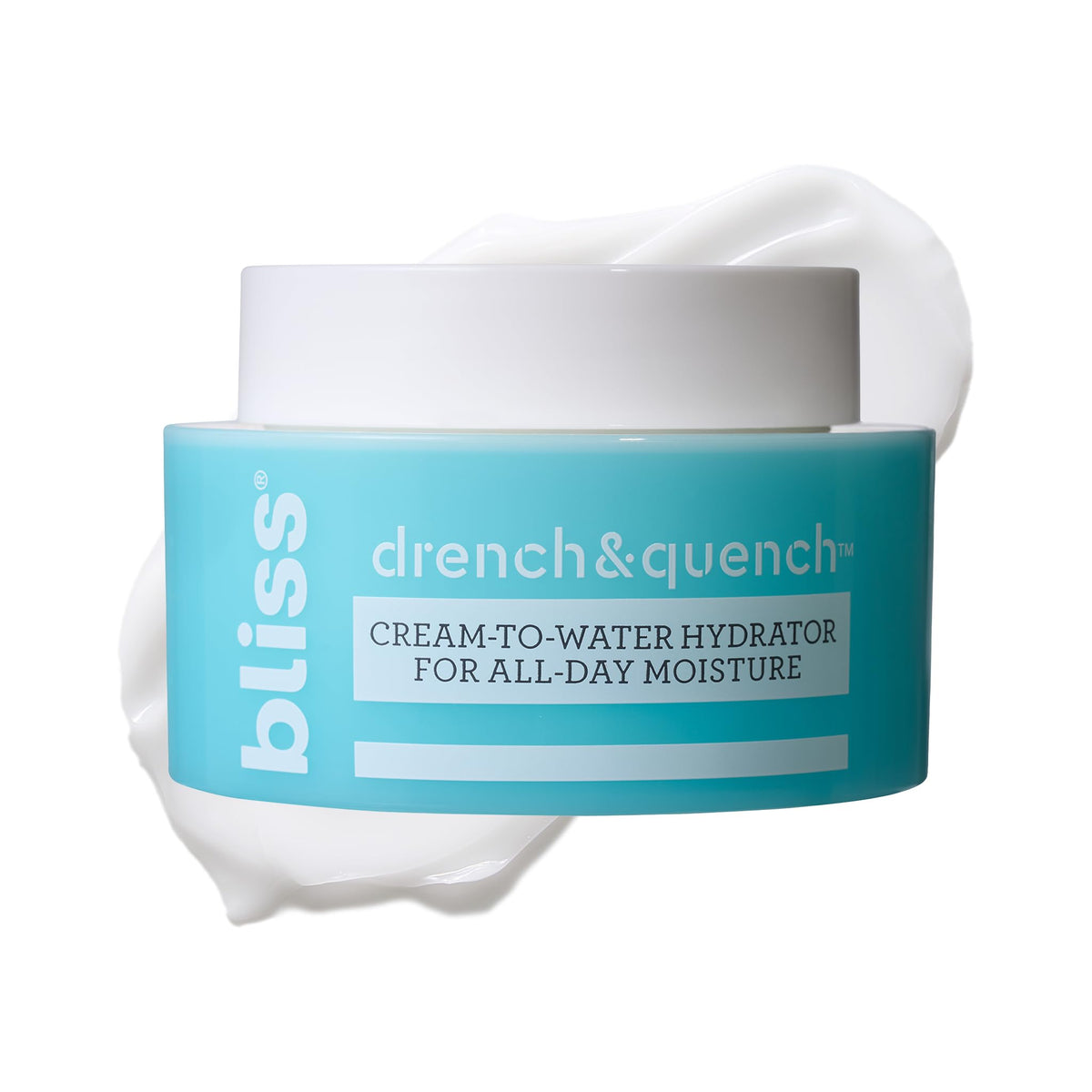 Bliss Drench & Quench Hyaluronic Acid Face Moisturizer front view