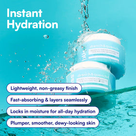 Bliss Drench & Quench moisturizer on a bathroom counter