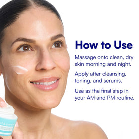 Bliss Drench & Quench moisturizer with skincare routine items