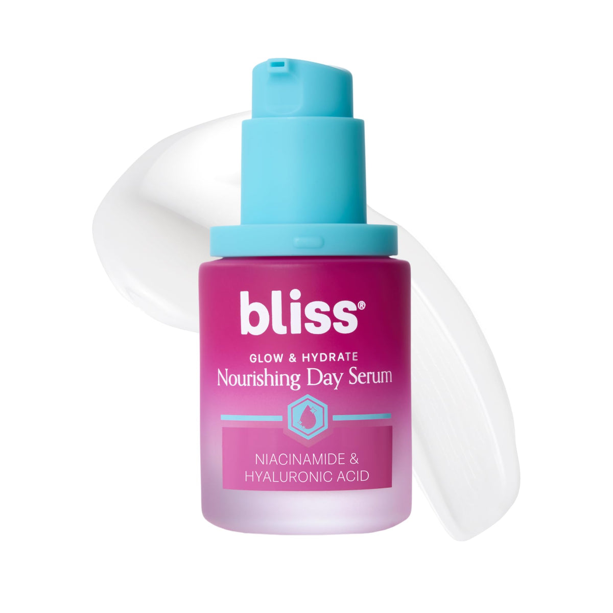 Bliss Glow and Hydrate Niacinamide Serum front view