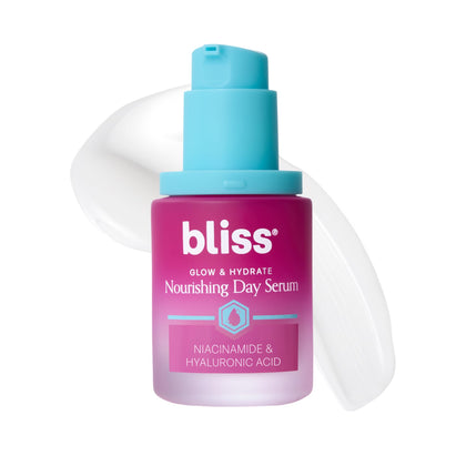 Bliss Glow and Hydrate Niacinamide Serum front view