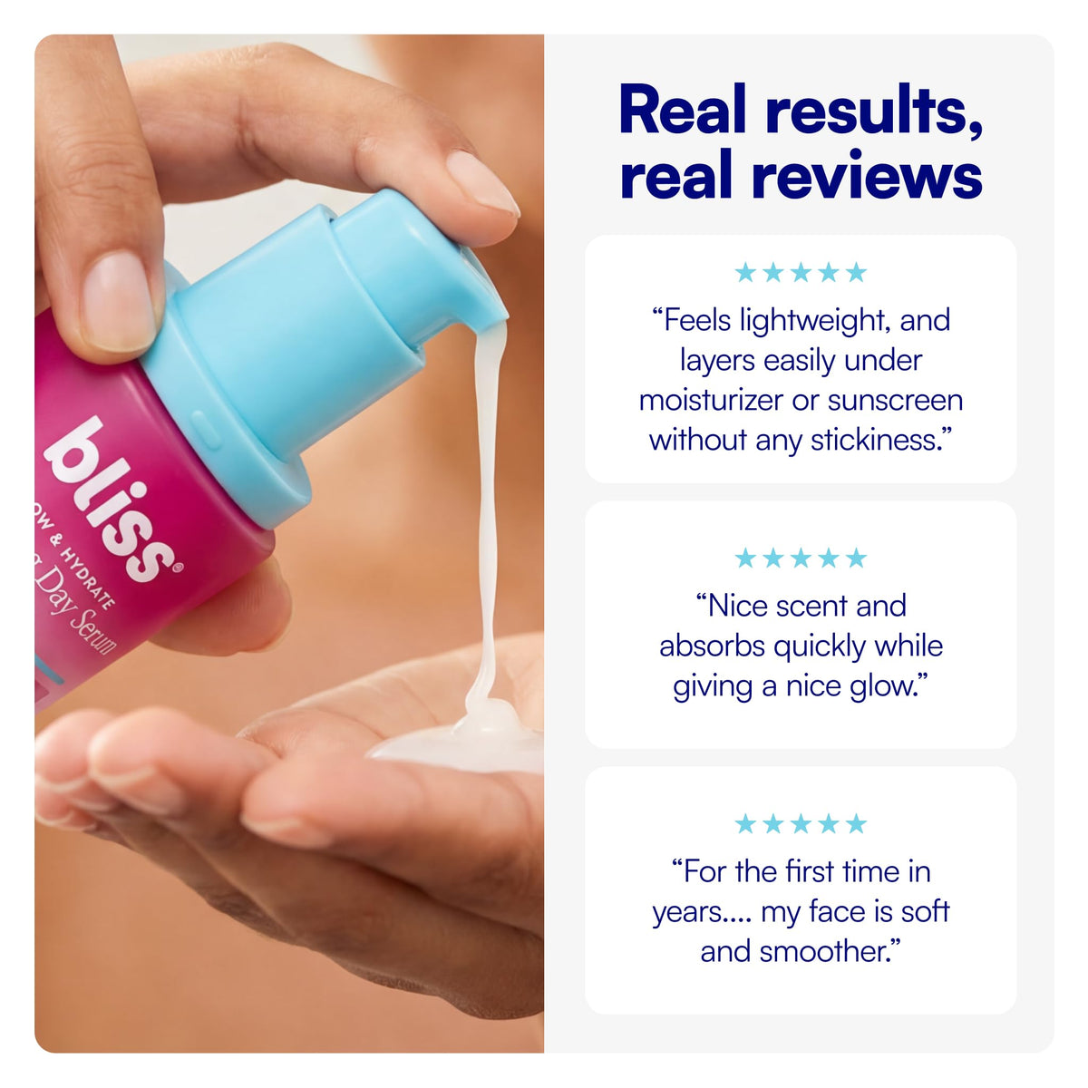 Bliss Glow and Hydrate Serum lifestyle scene