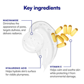 Bliss Glow and Hydrate Serum with ingredients