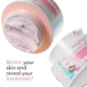 Bliss Mighty Marshmallow Brightening Face Mask texture close-up