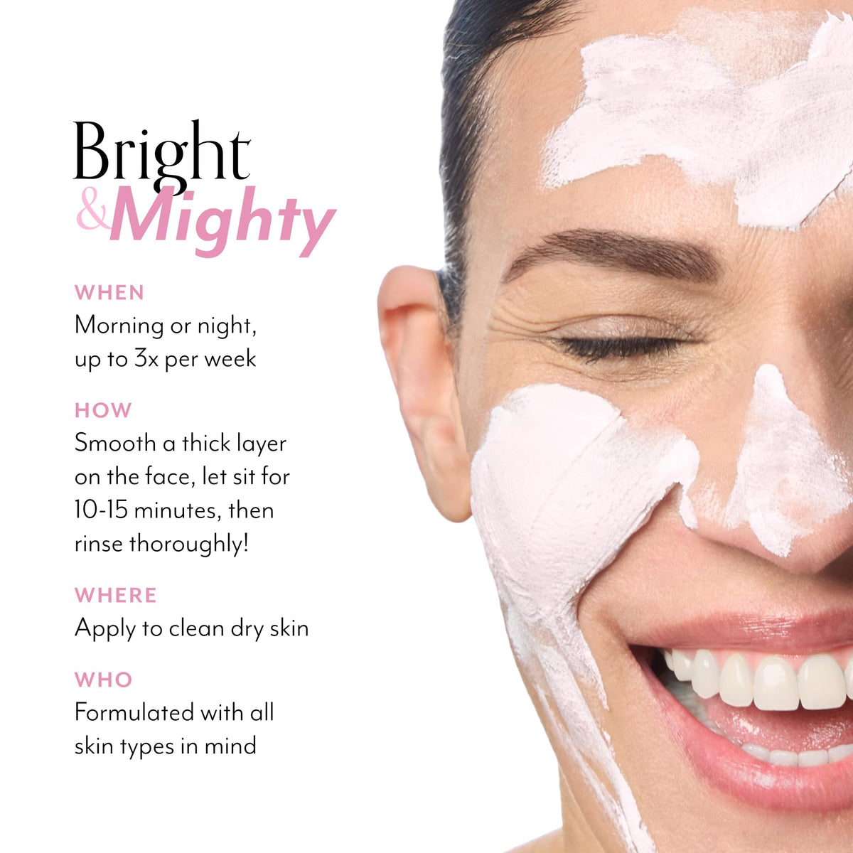 Bliss Mighty Marshmallow Brightening Face Mask with natural ingredients