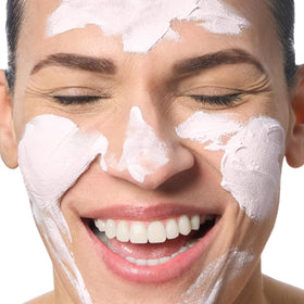 Bliss Mighty Marshmallow Brightening Face Mask with skincare routine items