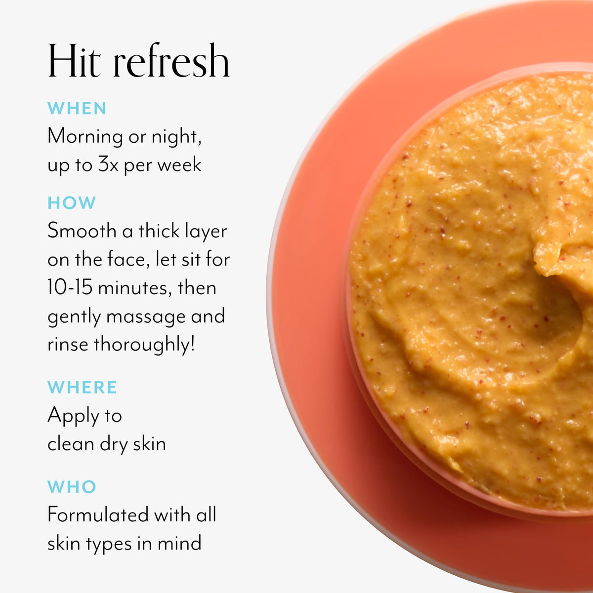Bliss Pumpkin Powerhouse Face Mask application on skin