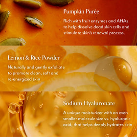 Bliss Pumpkin Powerhouse Face Mask texture close-up