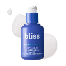 Bliss Renew & Smooth Glycolic Acid Night Serum 1 Fl Oz front view