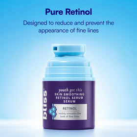 Bliss Youth Got This Retinol Serum application on skin