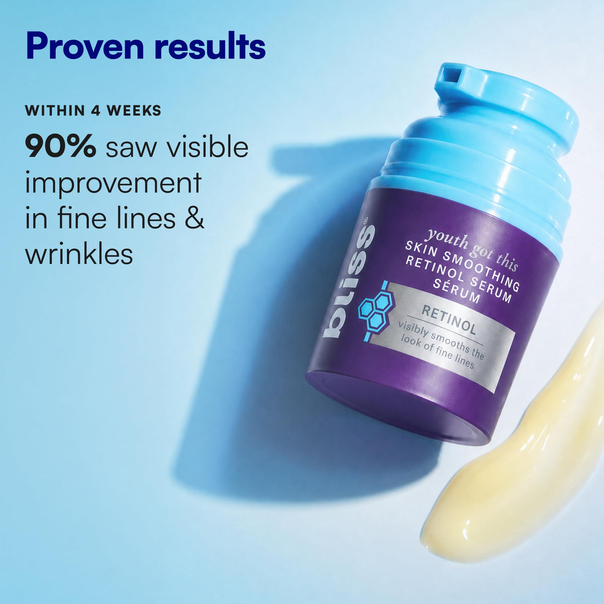 Bliss Youth Got This Retinol Serum bottle side view