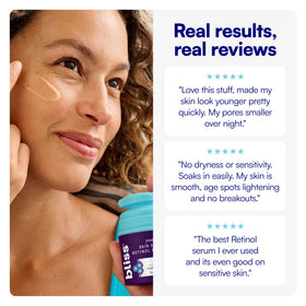 Bliss Youth Got This Retinol Serum with other skincare products