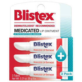 Blistex Medicated Lip Ointment 3 Pack front view