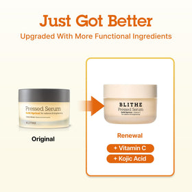 BLITHE Pressed Serum Gold Apricot texture close-up