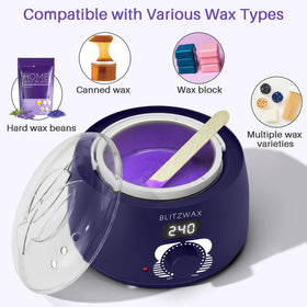 BLITZWAX Wax Warmer 16 oz with wax melting inside