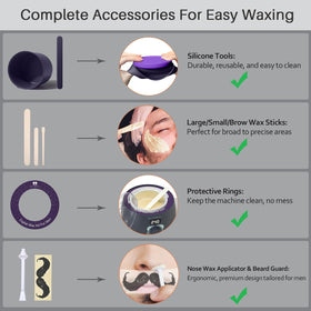 BLITZWAX Waxing Kit demonstrating quick heating feature