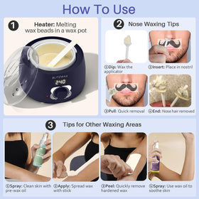 BLITZWAX Waxing Kit detailed instruction manual