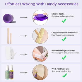 BLITZWAX Waxing Kit for bikini line waxing