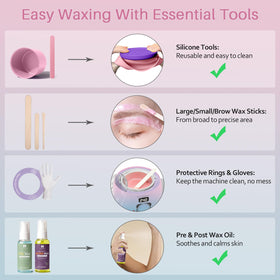 BLITZWAX Waxing Kit in a stylish bathroom setting