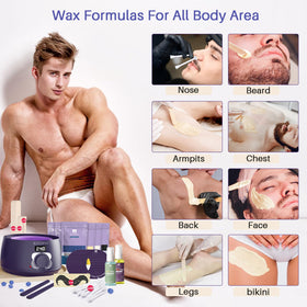 BLITZWAX Waxing Kit pre and post-wax oils included