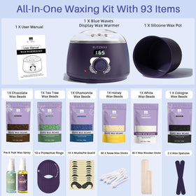 BLITZWAX Waxing Kit with nose wax sticks and beard stickers