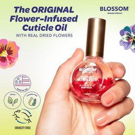 Blossom Cuticle Oil application on nails