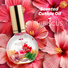 Blossom Cuticle Oil bottle with floral design