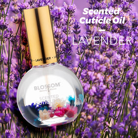 Blossom Cuticle Oil bottle with floral design