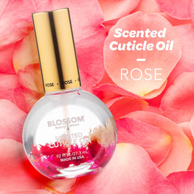 Blossom Cuticle Oil bottle with floral design